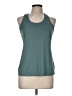 Athletic Works 100% Polyester Teal Active Tank Size 8 - photo 1