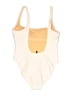 J.Crew Color Block Ivory One Piece Swimsuit Size 8 - photo 2