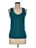 Apostrophe Teal Sleeveless Top Size M - photo 1