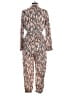 Assorted Brands 100% Polyester Brown Tan Jumpsuit Size L - photo 2