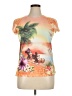 Disney 100% Polyester Tropical Orange Short Sleeve T-Shirt Size 15 - 17 - photo 1