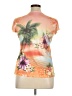 Disney 100% Polyester Tropical Orange Short Sleeve T-Shirt Size 15 - 17 - photo 2