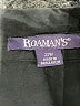 Roaman's Black 3/4 Sleeve Button-Down Shirt Size 22w - photo 7