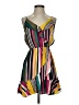 Express 100% Rayon Stripes Yellow Casual Dress Size S - photo 1