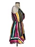 Express 100% Rayon Stripes Yellow Casual Dress Size S - photo 4
