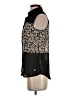 Assorted Brands 100% Polyester Floral Black Sleeveless Blouse Size S - photo 5