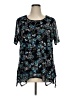 Croft & Barrow Black Short Sleeve Blouse Size 1X - photo 1