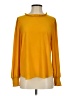 Ann Taylor LOFT 100% Polyester Yellow Long Sleeve Blouse Size S - photo 1