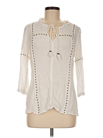 Pale Sky 3/4 Sleeve Blouse (view 1)