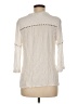 Pale Sky 100% Rayon Ivory 3/4 Sleeve Blouse Size M - photo 2