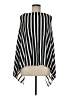 Talbots Stripes Black Poncho Size Med - Lg - photo 1