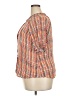 Bobeau 100% Rayon Houndstooth Orange Short Sleeve Blouse Size 2X - photo 5