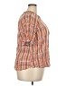 Bobeau 100% Rayon Houndstooth Orange Short Sleeve Blouse Size 2X - photo 4