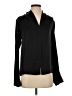 Theory 100% Silk Black Long Sleeve Silk Top Size S - photo 1