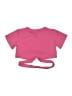 Unbranded 100% Polyester Pink Short Sleeve Top Size 9 - 10 - photo 2