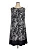 Connected Apparel Graphic Gray Casual Dress Size 14 - photo 1