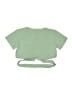 Unbranded 100% Polyester Green Short Sleeve Top Size 9 - 10 - photo 1
