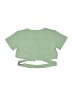 Unbranded 100% Polyester Green Short Sleeve Top Size 9 - 10 - photo 2