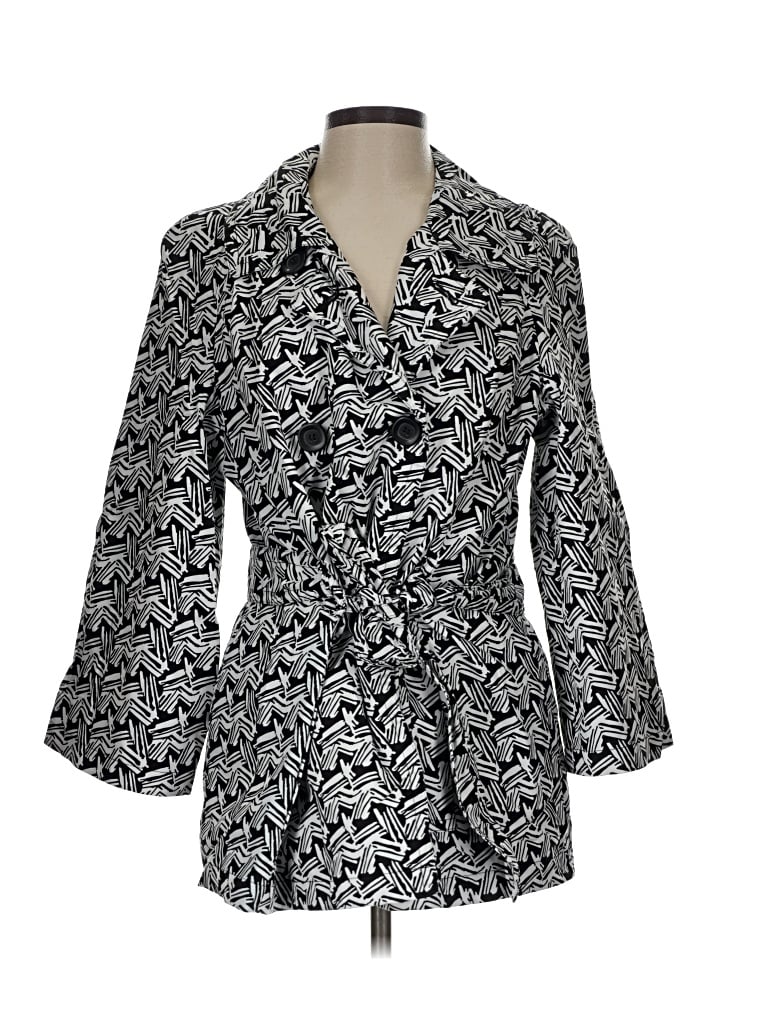 Pre-owned Style & Co Blazer Jacket In Silver