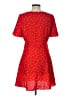 Aqua 100% Polyester Hearts Red Casual Dress Size L - photo 2