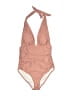 Cupshe Solid Tan Pink One Piece Swimsuit Size S - photo 1