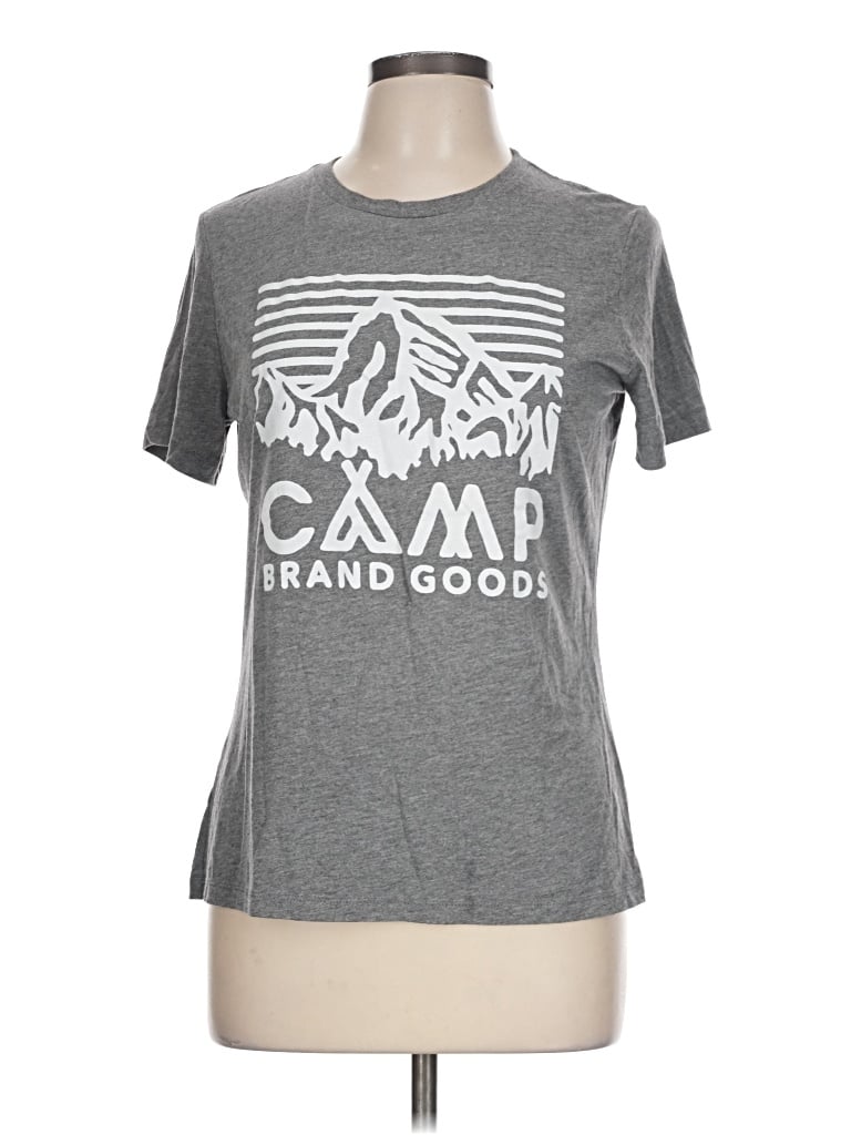 Pre-owned Assorted Brands Short Sleeve T-shirt In Gray