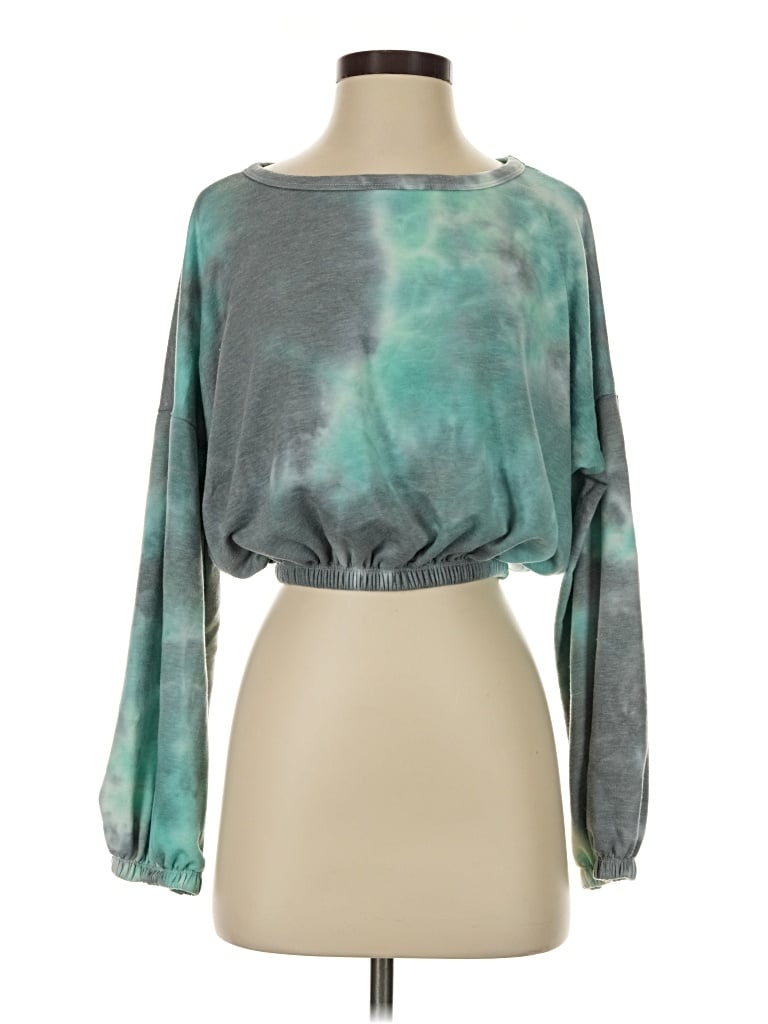 Pre-owned Altar'd State Sweatshirt In Teal