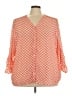 Ruby Rd. 100% Polyester Chevron-herringbone Orange 3/4 Sleeve Blouse Size 24W - photo 1