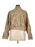 Ann Taylor LOFT Animal Print Gold Jacket Size XL - photo 2