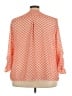 Ruby Rd. 100% Polyester Chevron-herringbone Orange 3/4 Sleeve Blouse Size 24W - photo 2