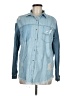 Missguided 100% Cotton Blue Long Sleeve Button-Down Shirt Size 6 - photo 1