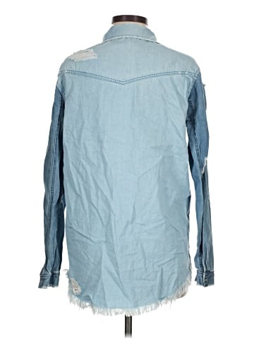 Missguided Long Sleeve Button-Down Shirt (view 2)