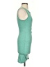 Leith Solid Teal Casual Dress Size XXS - photo 4