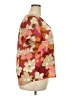 DR2 100% Polyester Floral Orange Short Sleeve Blouse Size XXL - photo 4