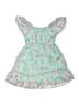 Real Love 100% Polyester Floral Green Dress Size 4 - photo 2