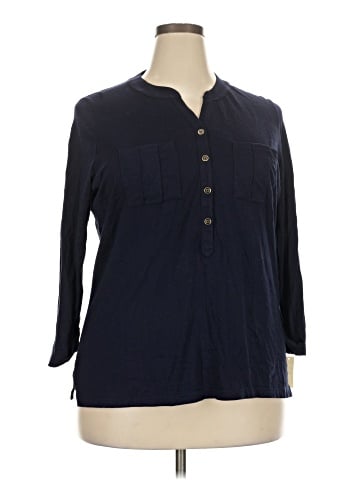 Talbots Outlet Long Sleeve Henley (view 1)