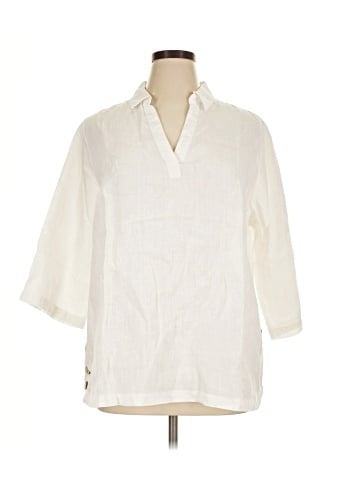 Tahari 3/4 Sleeve Button-Down Shirt (view 1)