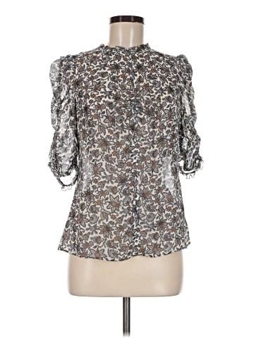 Veronica Beard 3/4 Sleeve Silk Top (view 1)