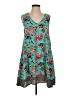 Unbranded 100% Polyester Paisley Teal Casual Dress Size S - photo 1