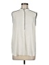 Ann Taylor 100% Polyester Ivory Sleeveless Blouse Size M - photo 1