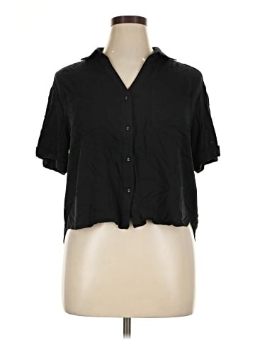 Rose + Olive Short Sleeve Blouse (view 1)