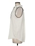 Ann Taylor 100% Polyester Ivory Sleeveless Blouse Size M - photo 5
