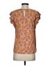 Anne Carson 100% Rayon Orange Short Sleeve Blouse Size S - photo 2
