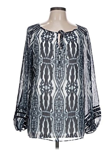 Jones New York Signature Long Sleeve Blouse (view 1)
