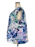 Talbots 100% Polyester Tie-dye Blue Sleeveless Blouse Size 20 - photo 5