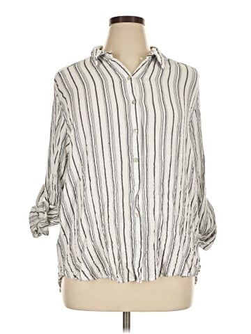 Jane and Delancey 3/4 Sleeve Button-Down Shirt (view 1)