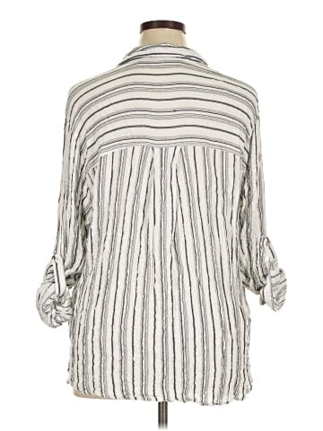 Jane and Delancey 3/4 Sleeve Button-Down Shirt (view 2)
