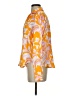 Timing 100% Polyester Orange Long Sleeve Blouse Size S - photo 5