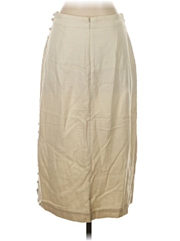 Madewell Button Slit Midi Skirt (view 2)