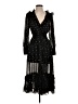 Aqua 100% Polyester Stars Black Cocktail Dress Size S - photo 1
